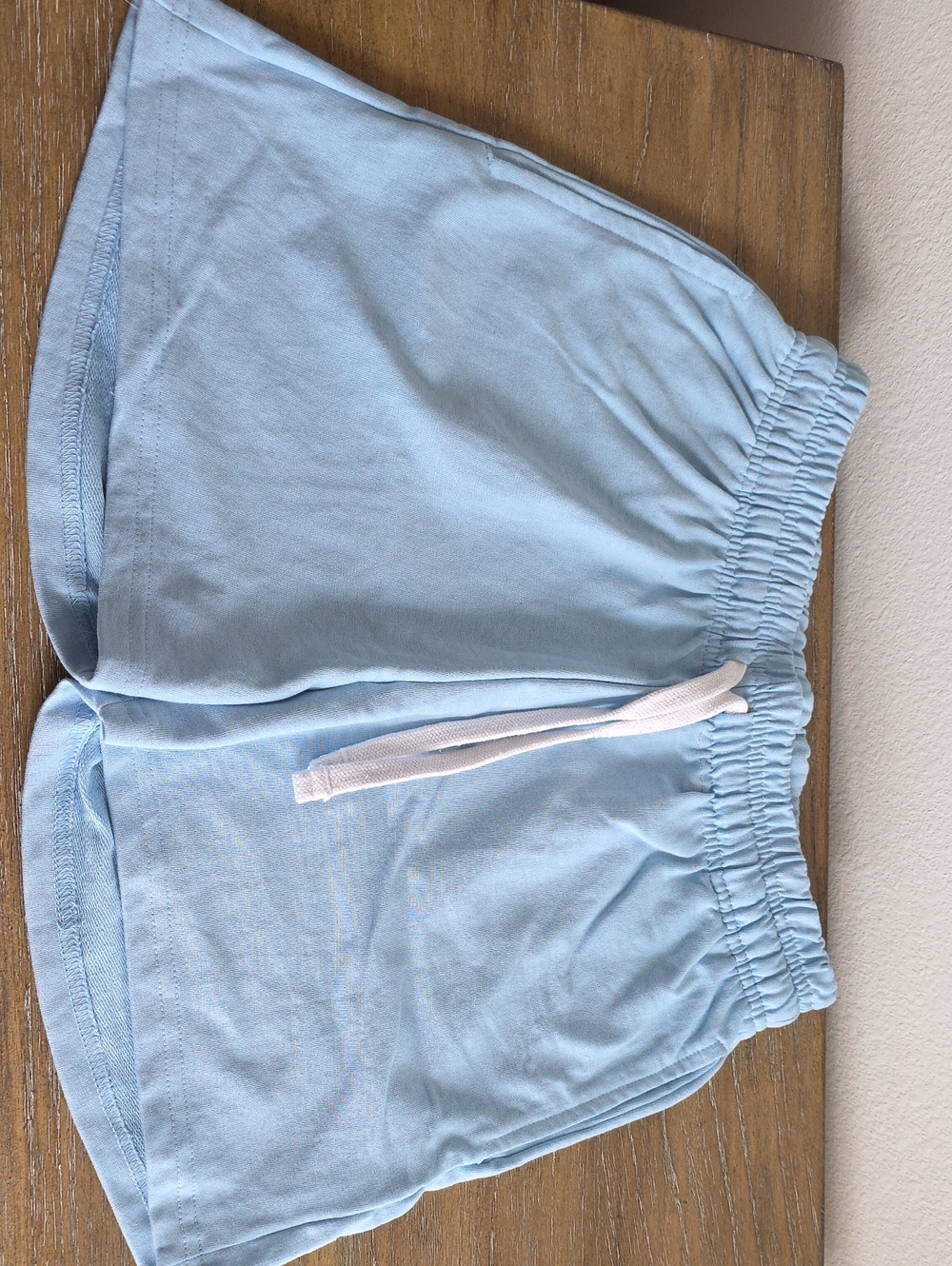 Women's Light Blue Athletic Drawstring Shorts